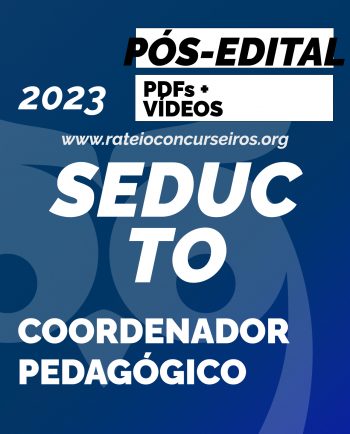 SEDUC TO Professor Coordenador Pedagógico 2023 Pós-Edital