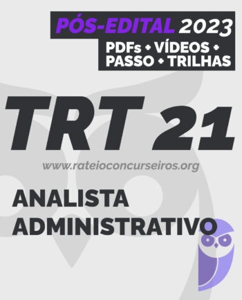 TRT RN Analista Área Administrativa Pós-edital 2023