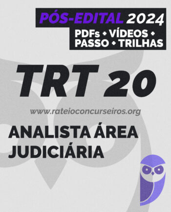 Rateio TRT 20 Analista Pós-edital