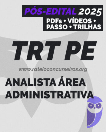 Rateio TRT PE Analista Pós-edital