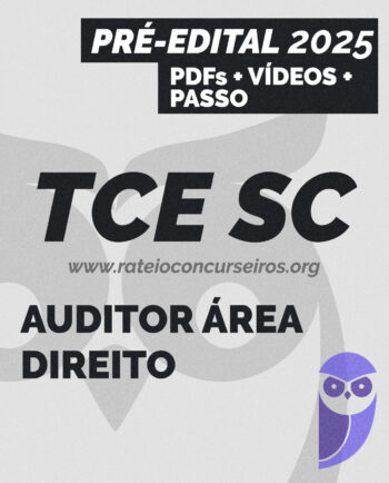 Rateio TCE SC Direito 2025