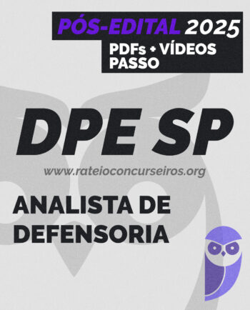 Rateio DPE SP Analista de Defensoria