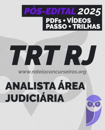 Rateio TRT RJ Analista Pós-edital 2025