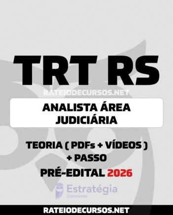 TRT RS Analista Pós-edital