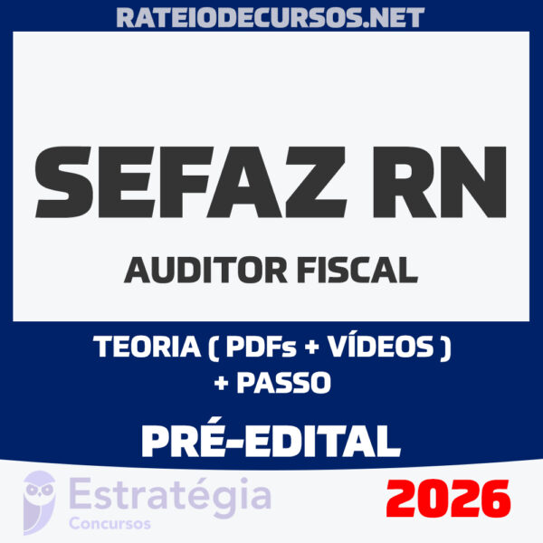 Rateio SEFAZ RN Auditor