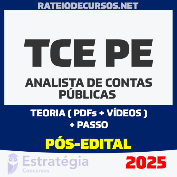TCE PE Analista Contas Públicas Pós-edital