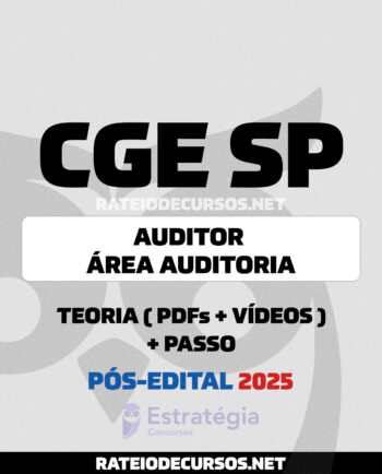 Rateio CGE SP Auditor Auditoria Pós-edital