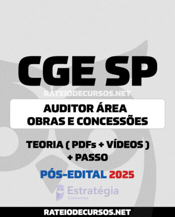 Rateio CGE SP Auditor Obras Pós-edital