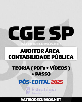 Rateio Auditor CGE SP Contabilidade Pós-edital
