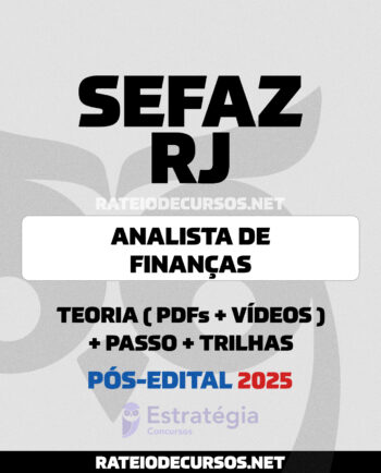Analista SEFAZ RJ Pós-edital