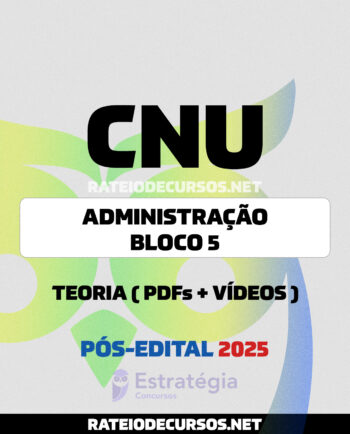 Rateio CNU Administração Pós-edital 2025