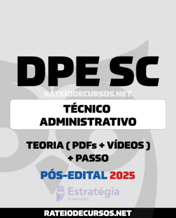 Rateio DPE SC Técnico Administrativo Pós-edital