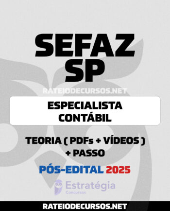 SEFAZ SP Especialista Contábil Pós-Edital