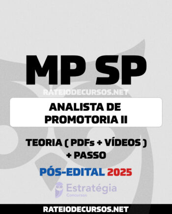 Rateio MP SP Analista de Promotoria II Pós-Edital