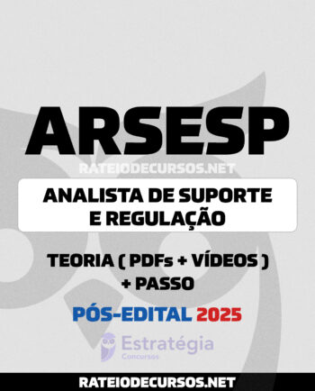 ARSESP Analista de Suporte à Regulação Pós-edital