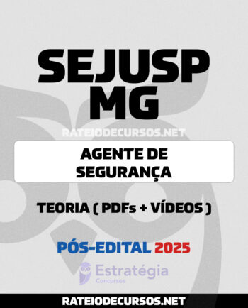 SEJUSP MG Agente de Segurança Penitenciária