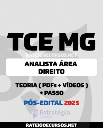 Rateio TCE MG Analista Controle Externo Direito 2025 Pós-edital