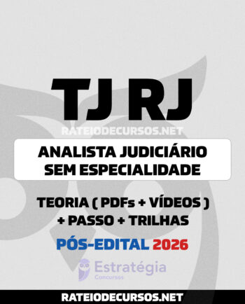 Rateio TJ RJ Analista Sem Especialidade 2026 Pós-Edital