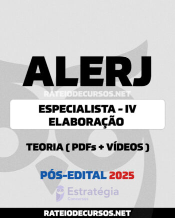 Rateio ALERJ Especialista IV Elaboração Legislativa Pós-edital