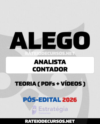 Rateio ALEGO Analista Legislativo Contador Pós-Edital 2026