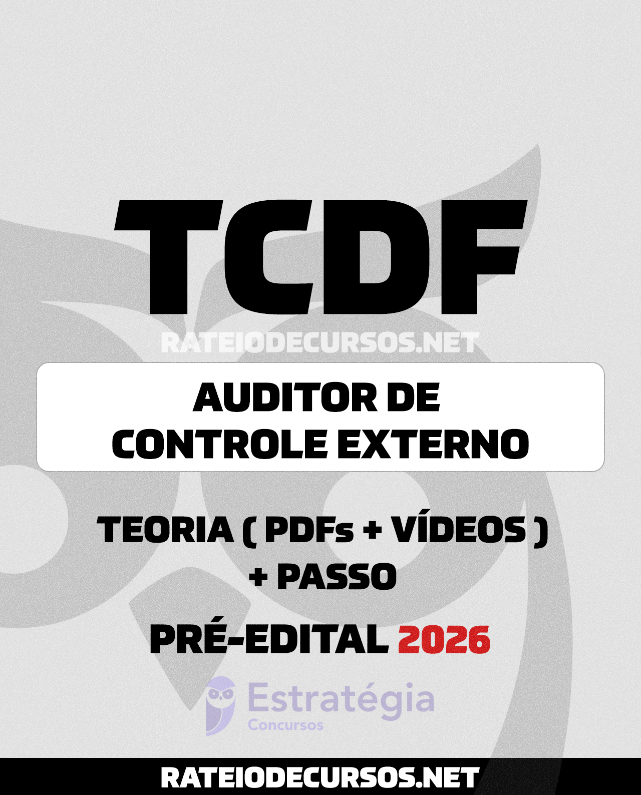 Auditor de Controle Externo TCDF